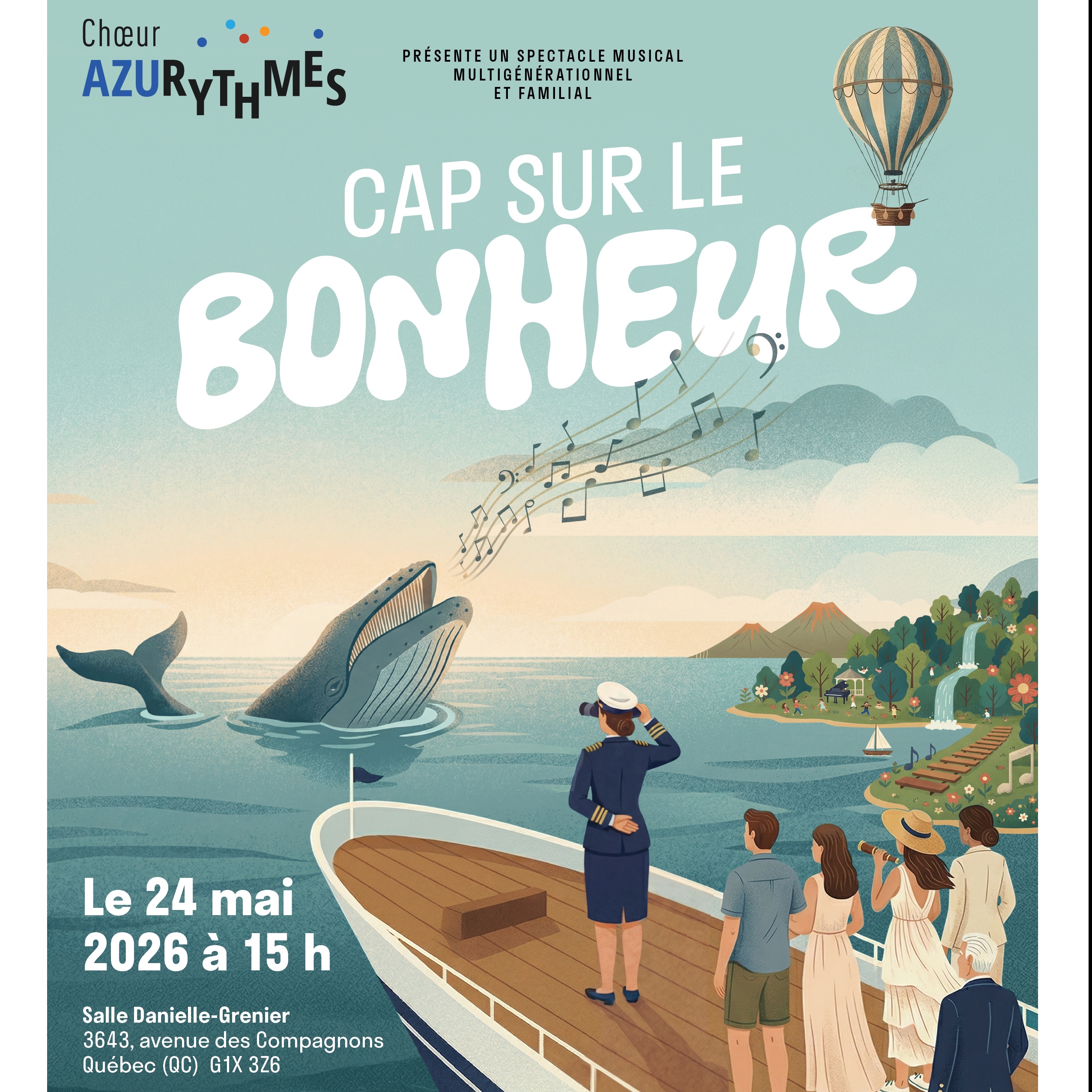 Spectacle du Choeur Azurythmes: Cap sur le bonheur