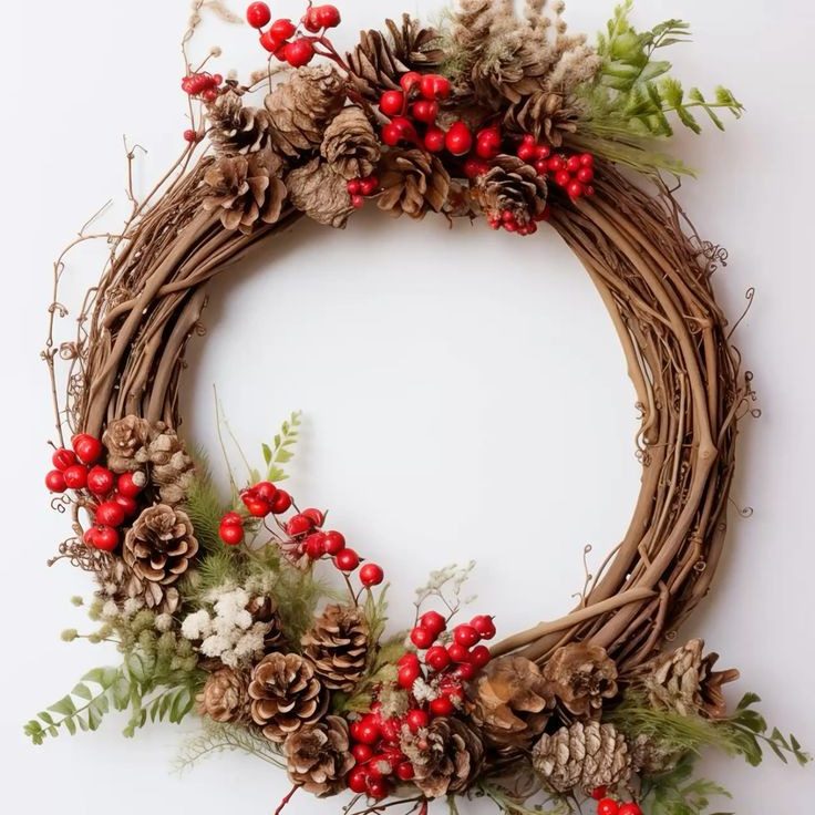 Atelier Confection de couronne de Noel