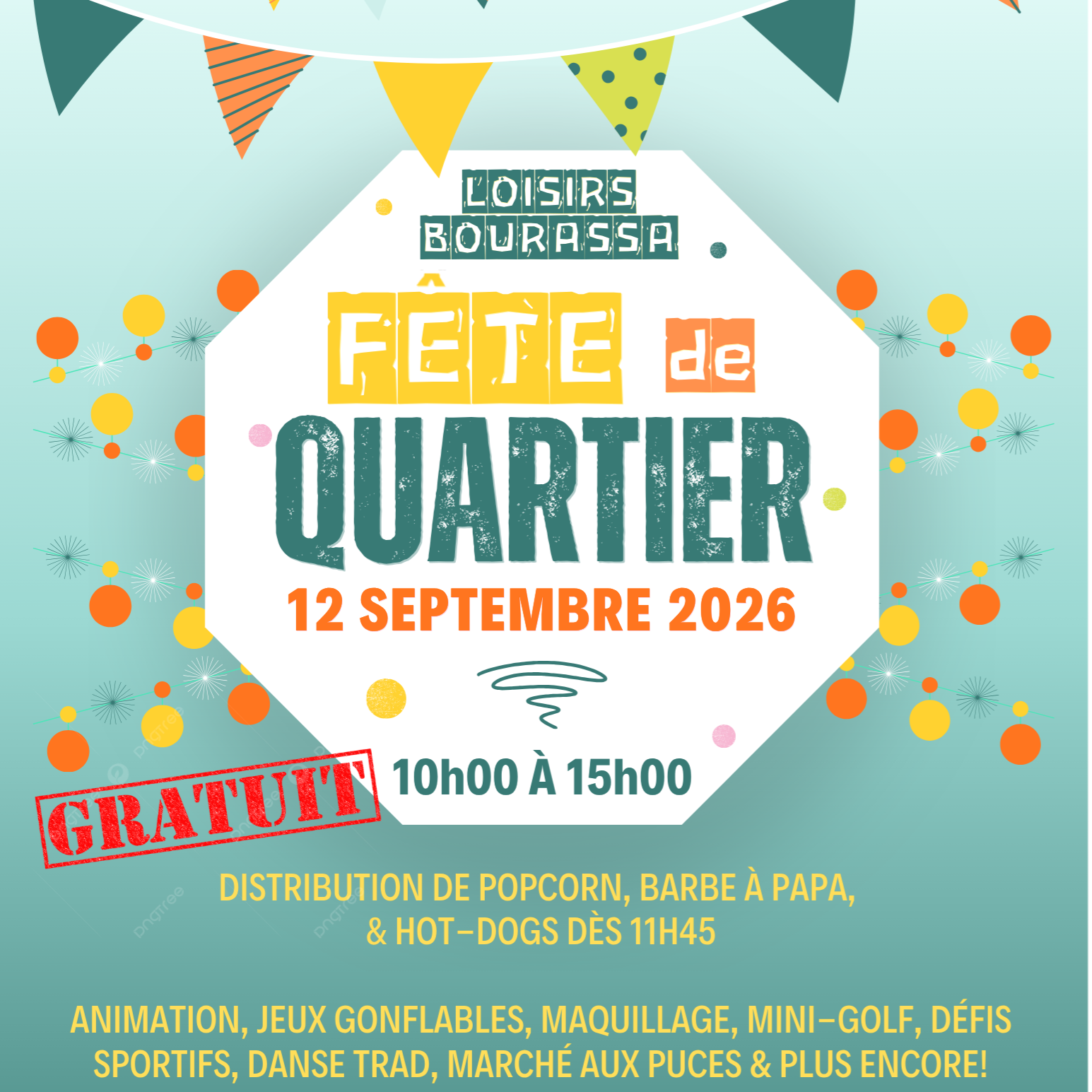 Fête de quartier des Loisirs Bourassa