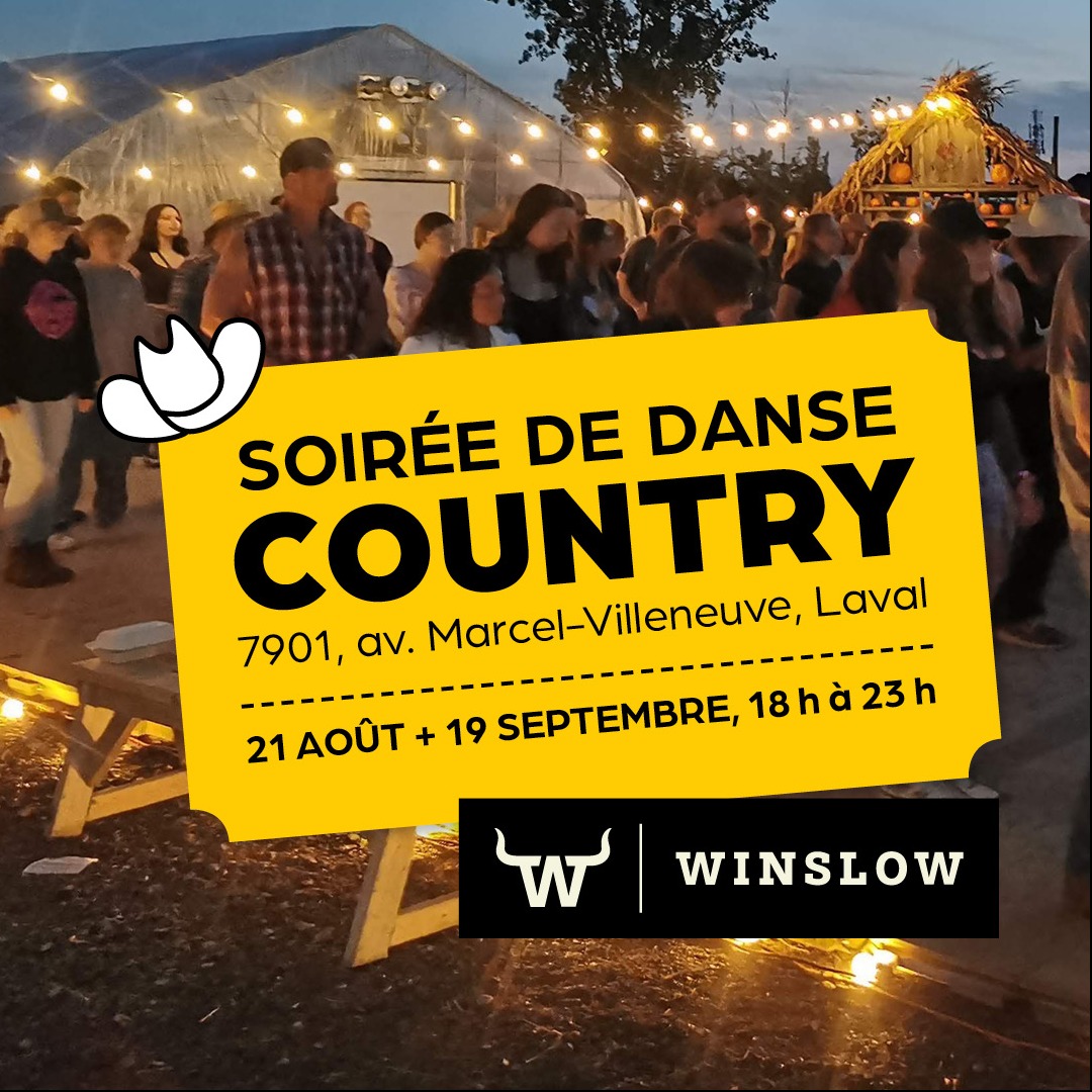 Danse country et labyrinthe de maïs dans le noir à Laval!
