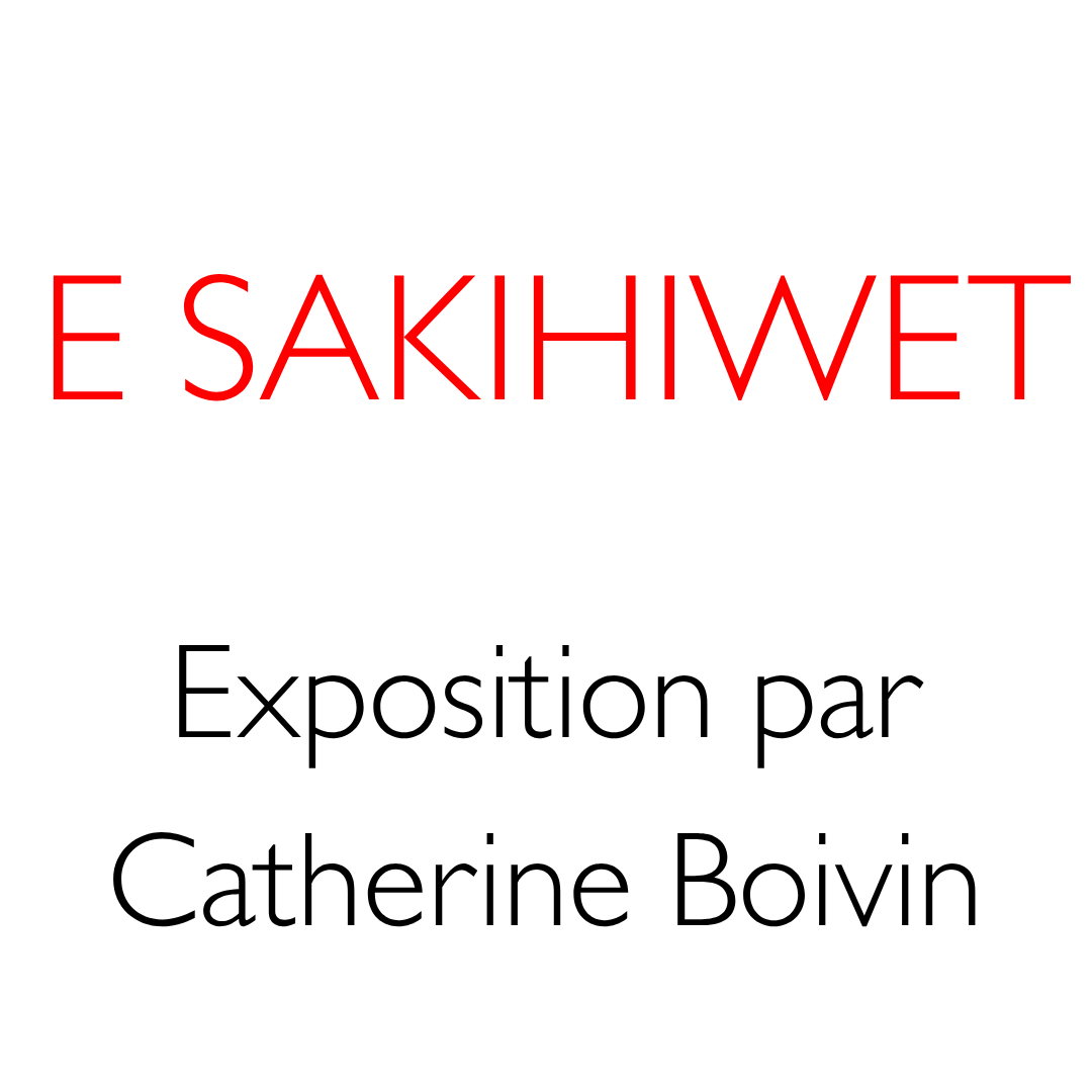 Exposition E SAKIHIWET par Catherine Boivin