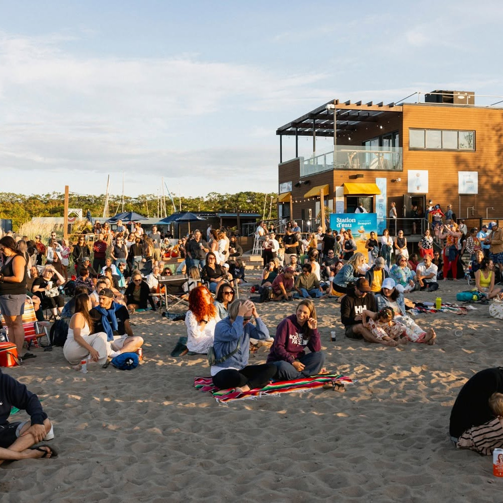 Ciné-plage à la Baie de Beauport