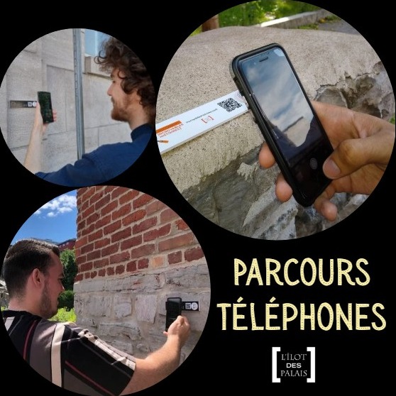 Parcours sur téléphone dans le Vieux-Québec