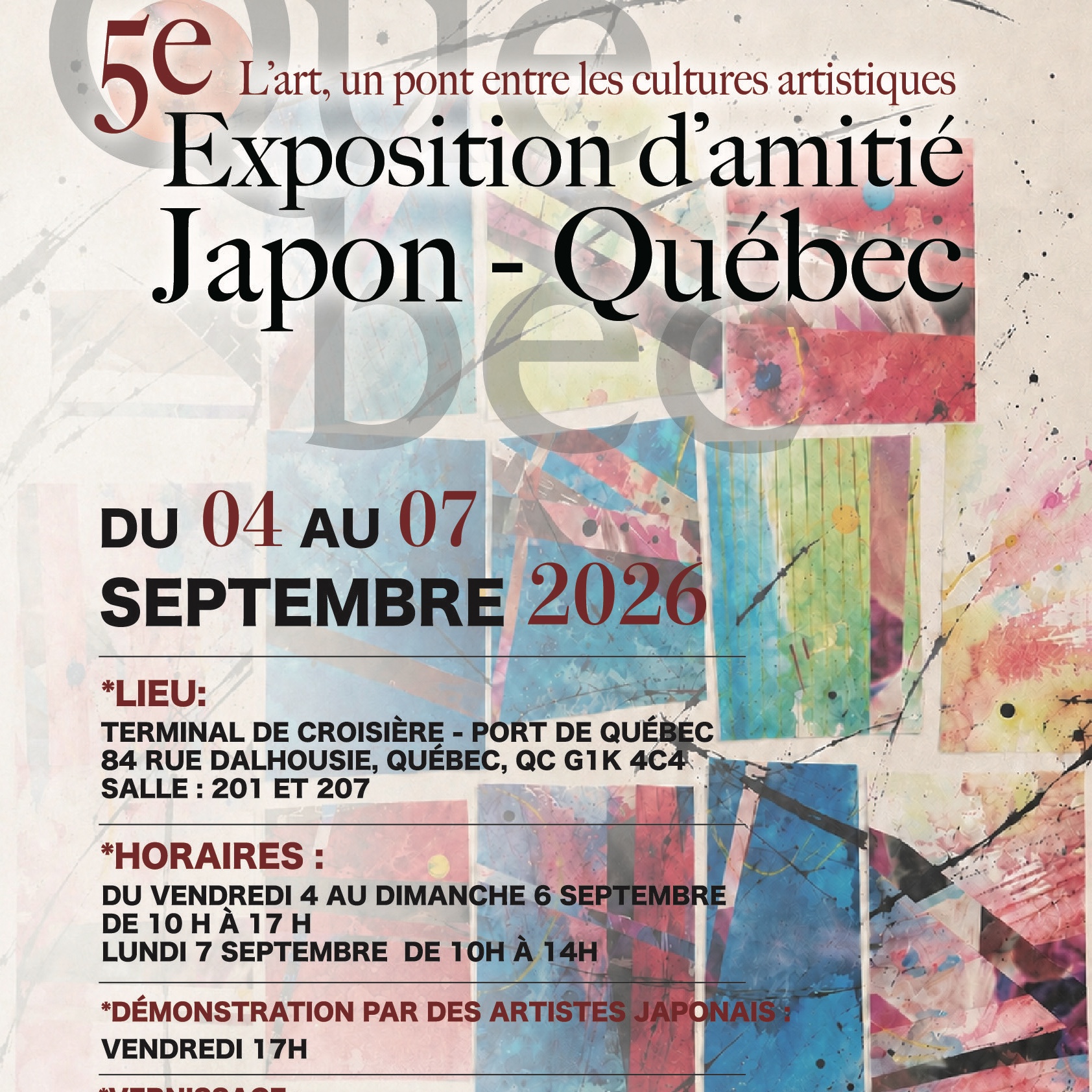 Exposition d’amitié Japon-Quebec