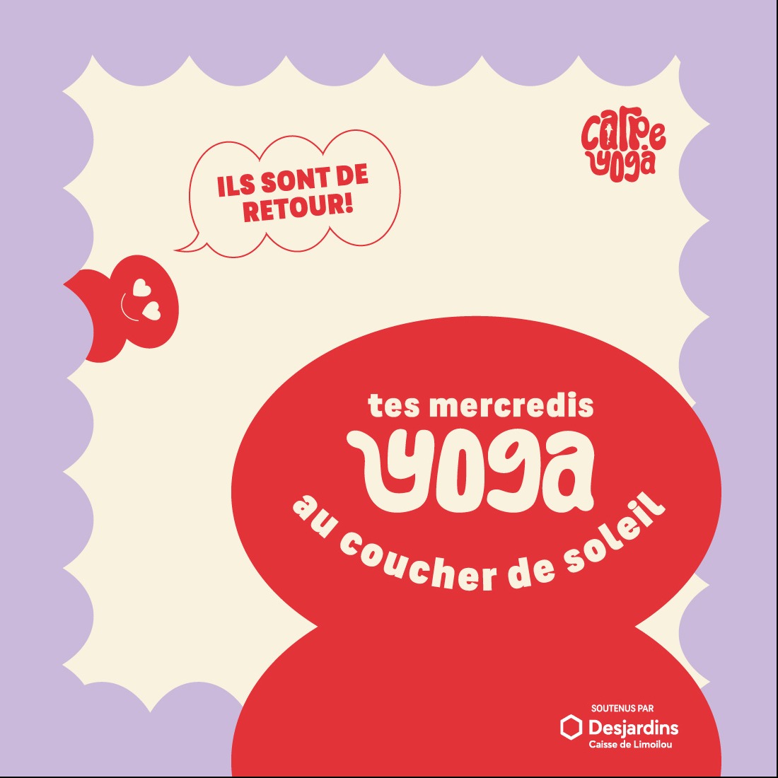 Tes mercredis yoga au coucher de soleil :D