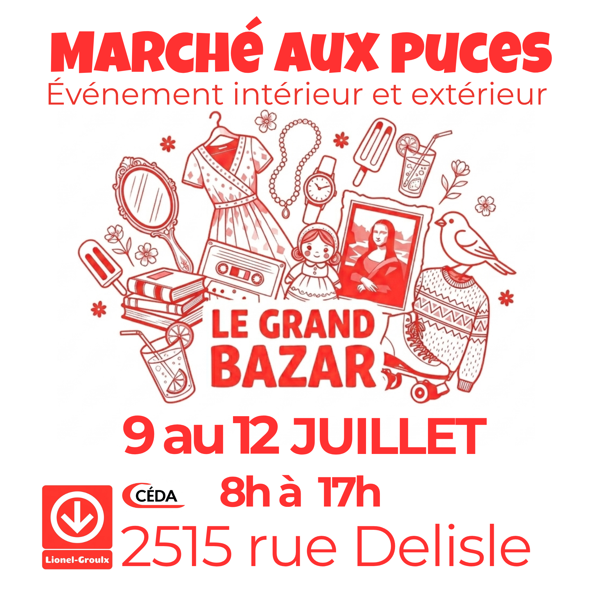 Marché aux puces Le Grand Bazar du CÉDA