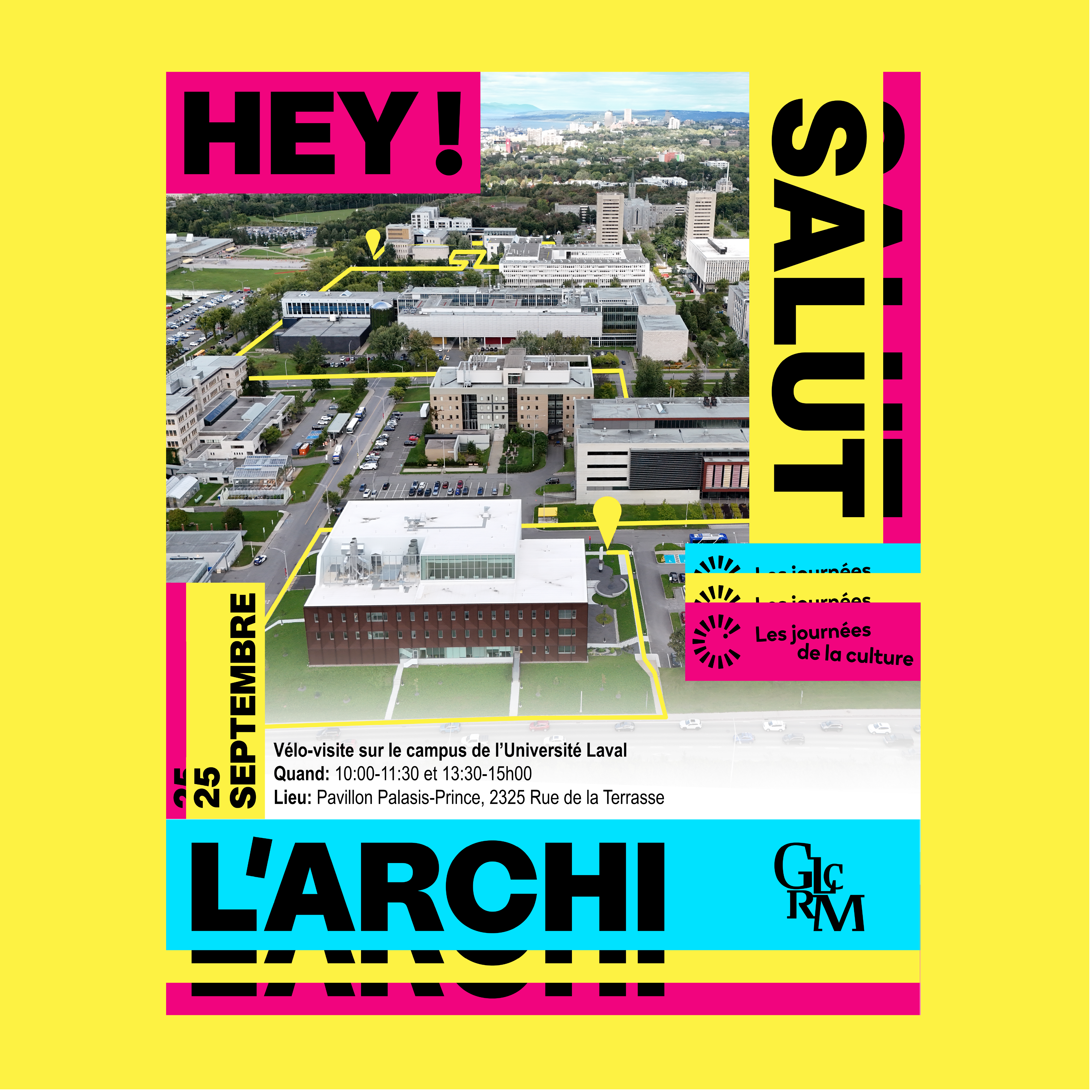 Vélo-visite des projets GLCRM sur le campus de l'Université