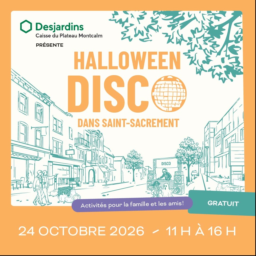 Halloween disco dans Saint-Sacrement
