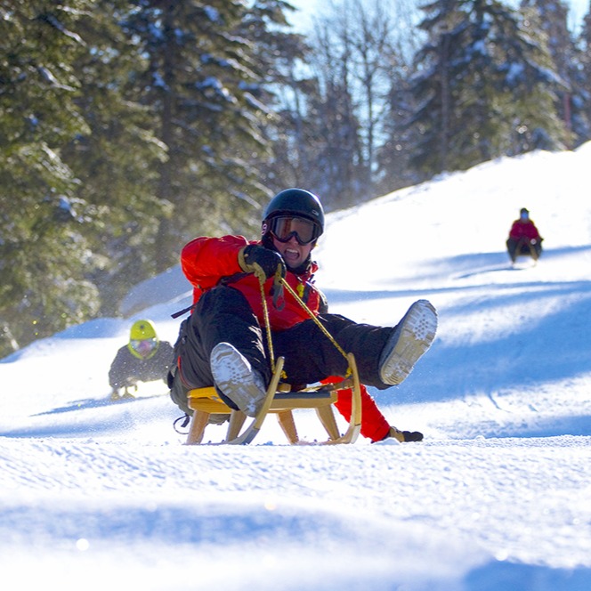 Luge au Massif de Charlevoix