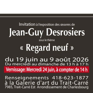 REGARD NEUF À LA GALERIE D’ART PIERRE-LEFEBVRE