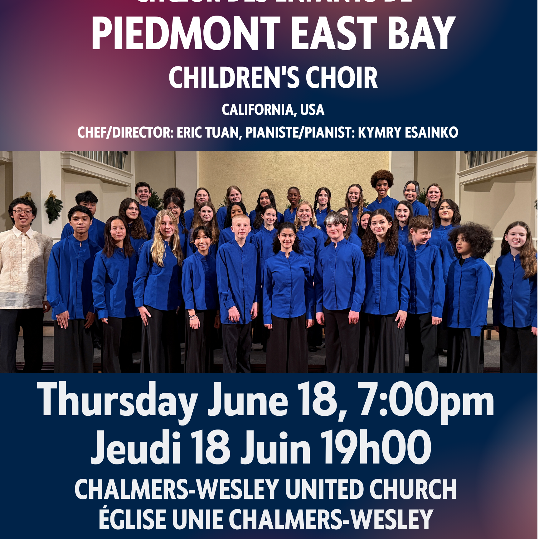 Piedmont Children's Choir in concert at Chalmers Wesley.