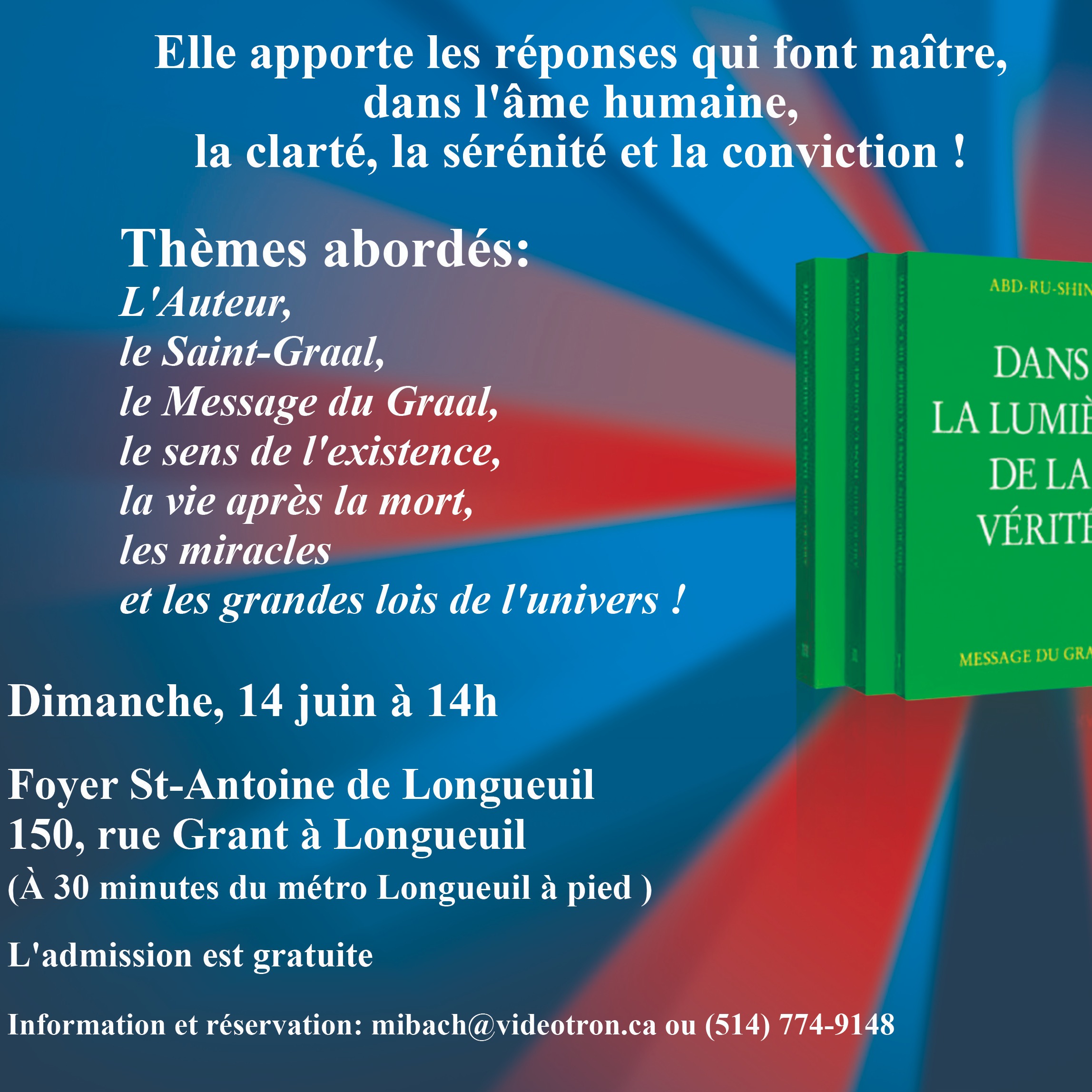 Conférence spirituelle à Longueuil