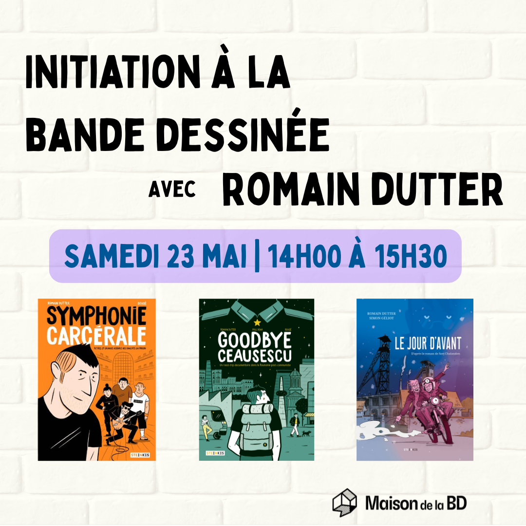 ATELIER - Initiation à la bande dessinée avec Romain Dutter