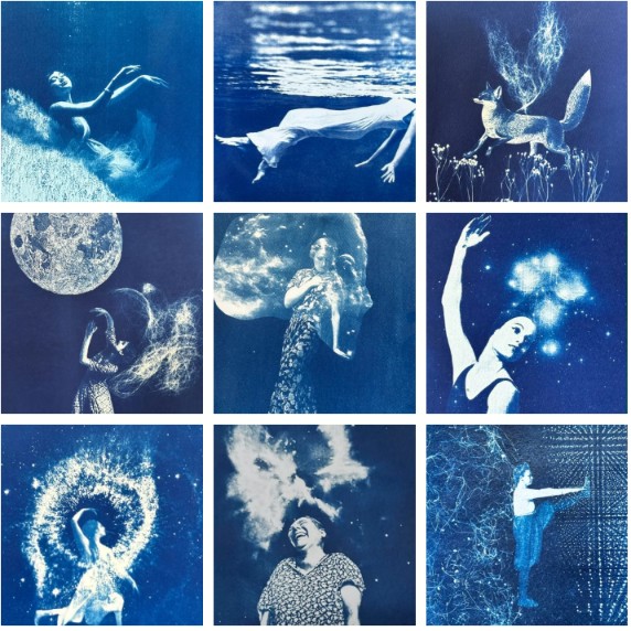 Atelier d'impression photographique (cyanotype)