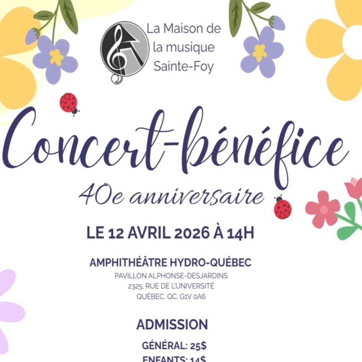 Concert-bénéfice 40e anniversaire