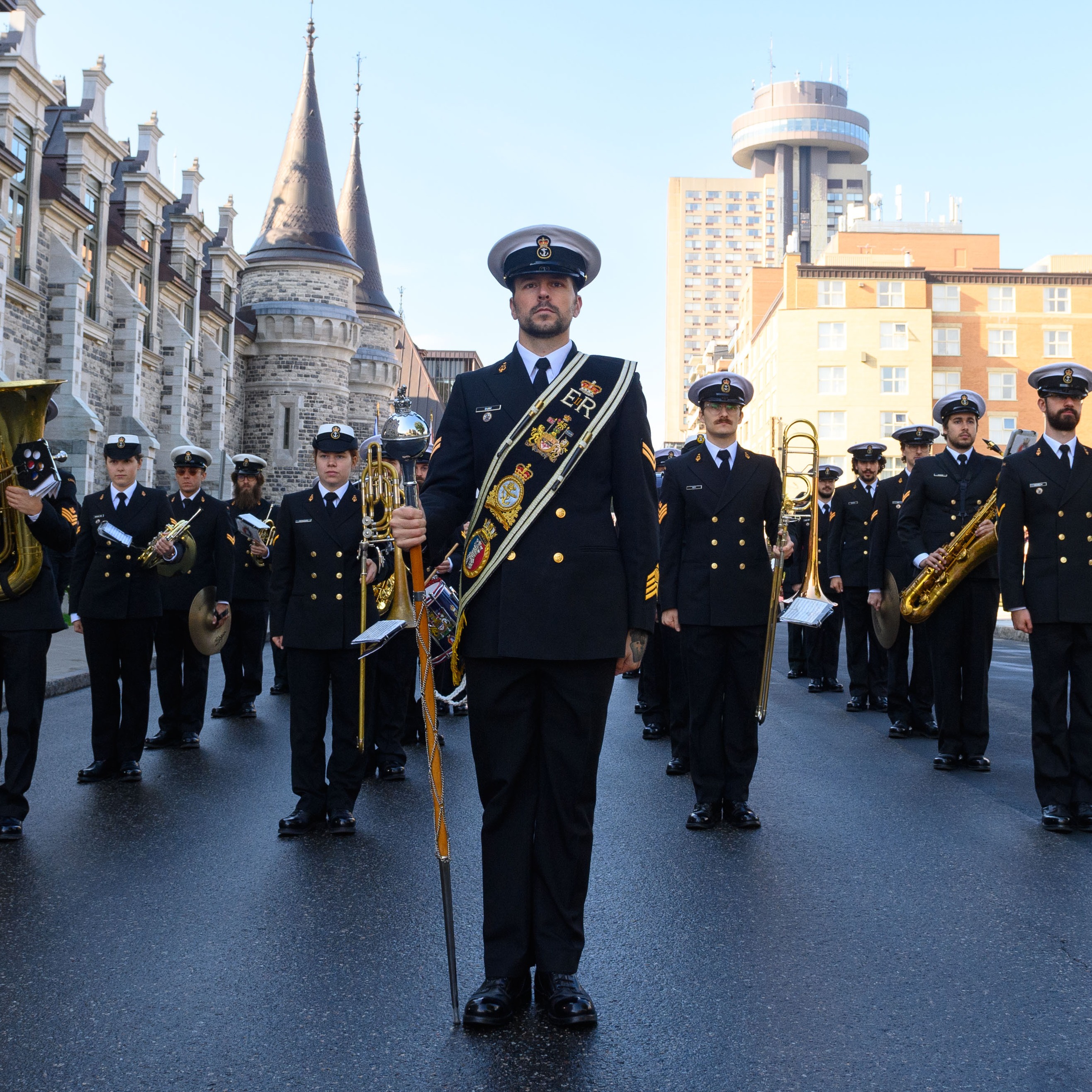 The HMCS Montcalm Band at the Palais Montcalm