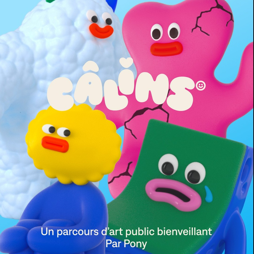 Câlins exposition extérieure gratuite par Pony