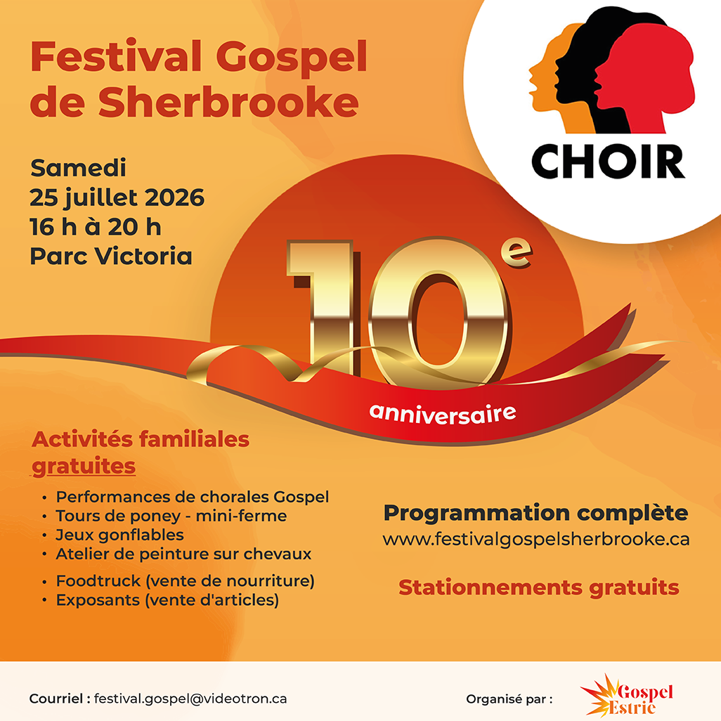 Festival Gospel de Sherbrooke - 10e édition anniversaire
