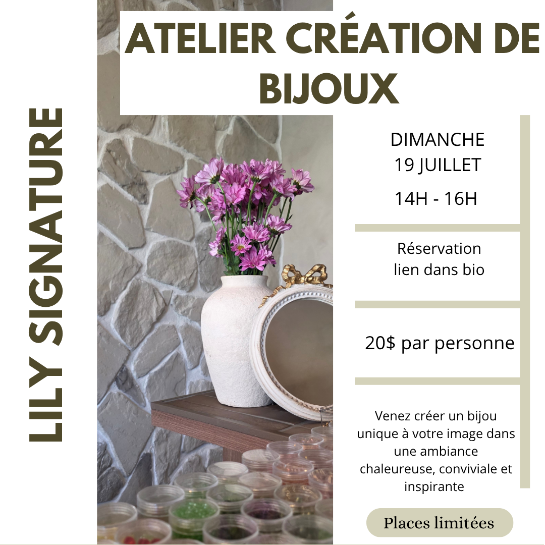 Atelier de création de bijoux
