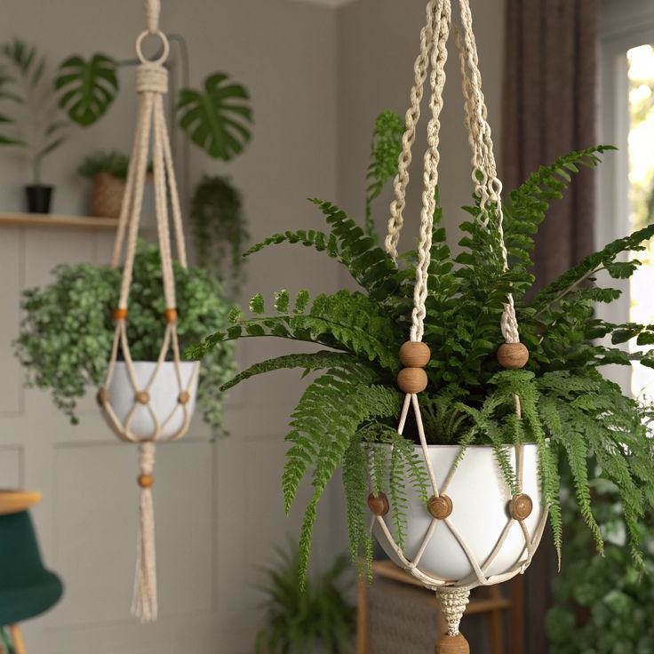 Atelier Confection d'une jardinière en macramé