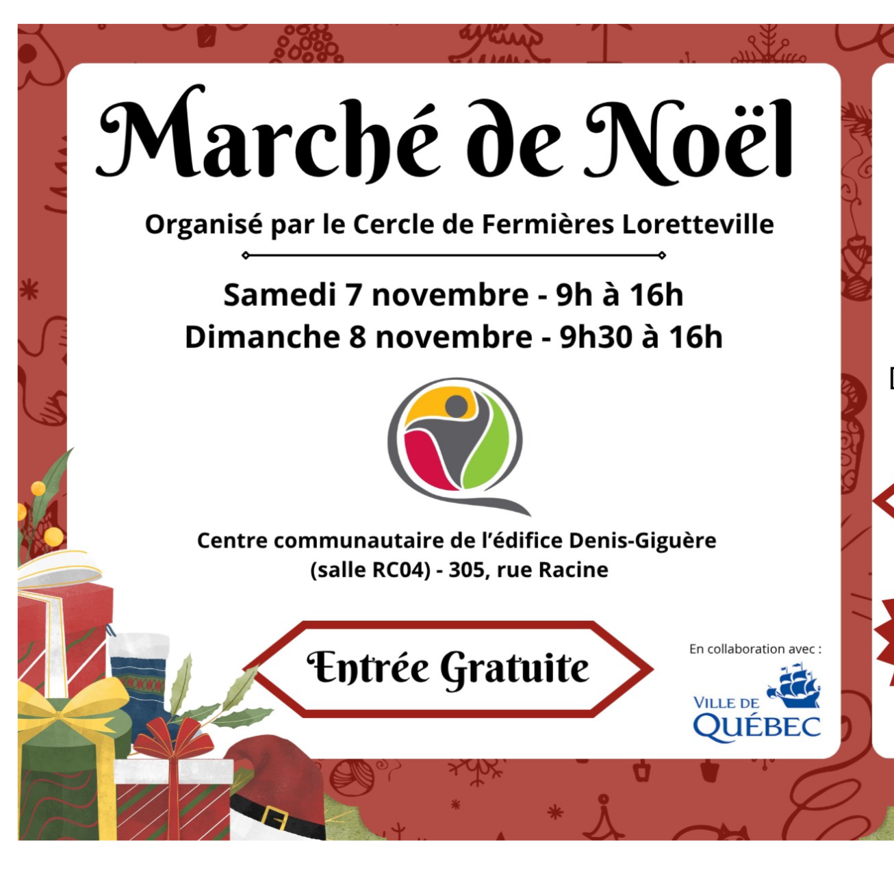 Marché de Noël du Cercle des Fermières de Loretteville