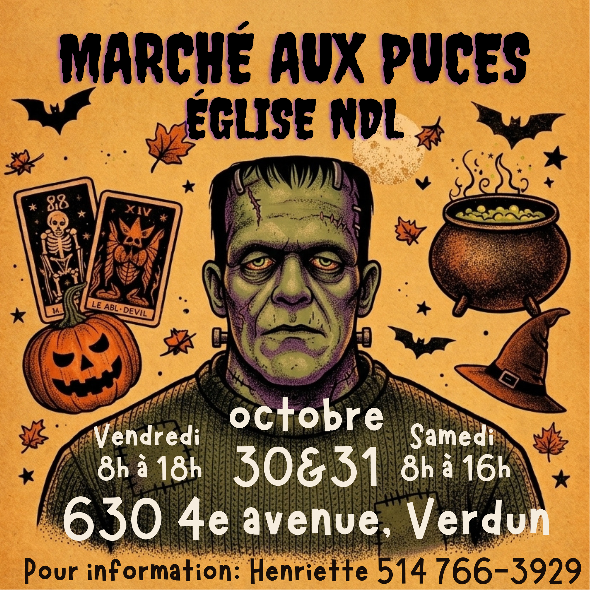Marché aux puces à Verdun spécial Halloween