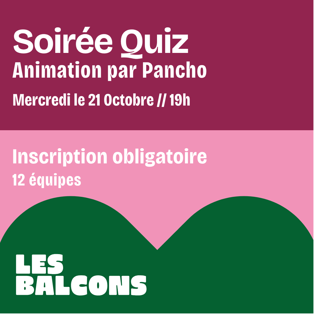 Soirée Quiz aux Balcons