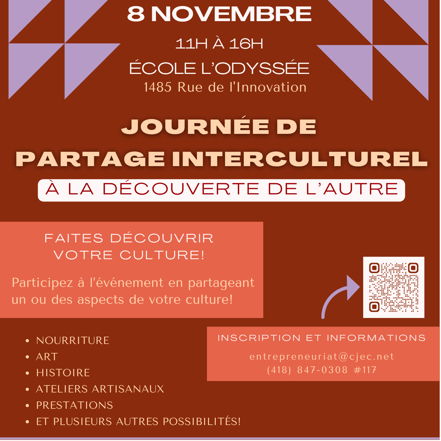 JOURNÉE DE PARTAGE INTERCULTUREL- À LA DÉCOUVERTE DE L'AUTRE