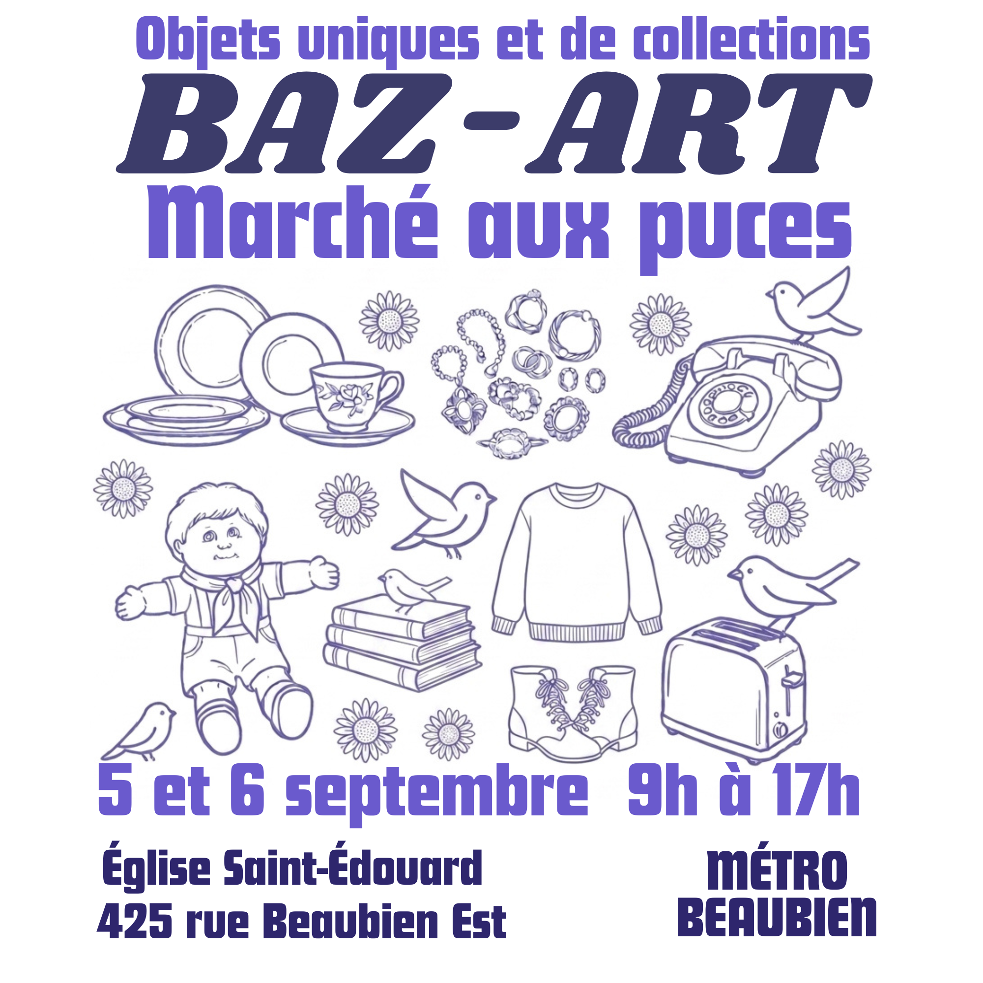 Marché aux puces BAZ-ART à l’Église Saint-Édouard